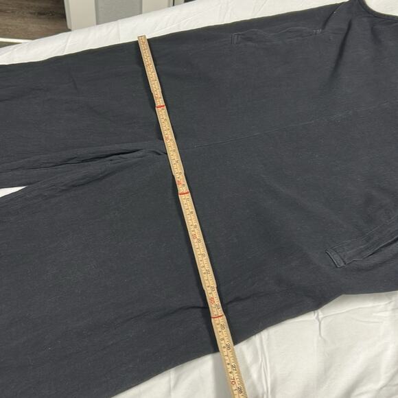 Women's Casual Linen Blend Wide-Leg Jumpsuit with Adjustable Straps Pockets  2XL - Picture 5 of 11